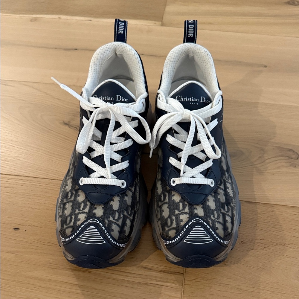 Dior woman’s  Blue and White Patterned Sneakers